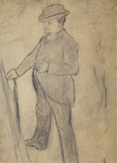 Retrato de Boldini, de Edgar Degas (1834-1917), desenho de Giovanni Boldini
