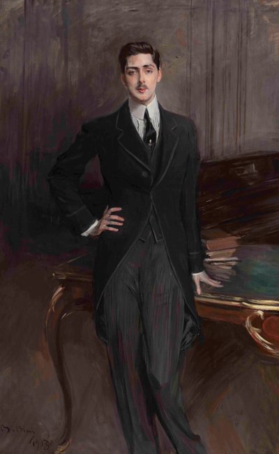 Retrato do conde Sergey Platonovich Zubov 1881-1964, 1913. de Giovanni Boldini