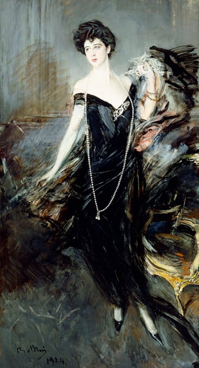 Retrato de Donna Franca Florio, 1924 de Giovanni Boldini