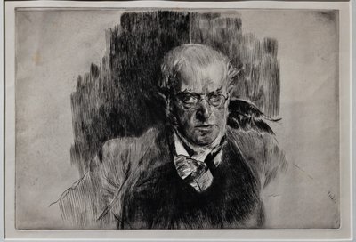 Retrato do pintor Adolph Menzel de Giovanni Boldini