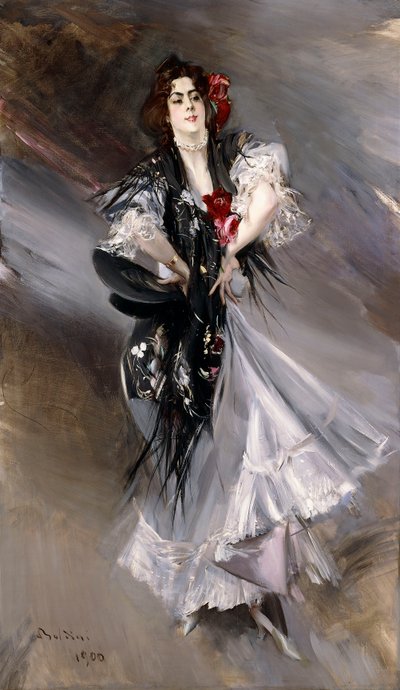 Retrato de Anita de la Feria, a dançarina espanhola, 1900 de Giovanni Boldini