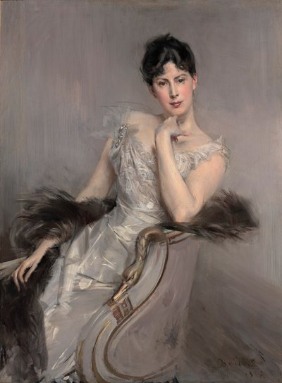 Senhora de branco Senhora de branco, 1902. de Giovanni Boldini