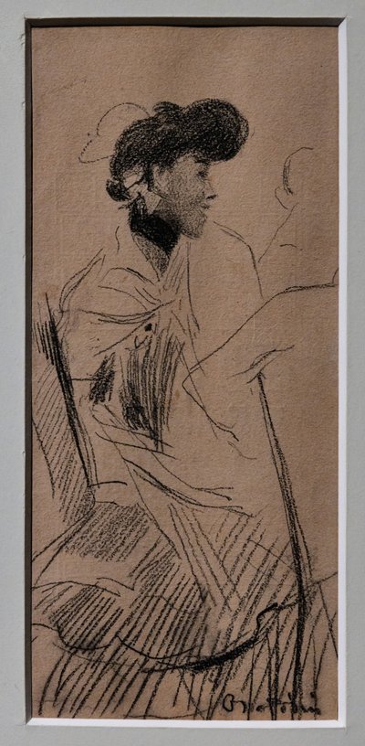 Mulher Sentada Elegante de Giovanni Boldini