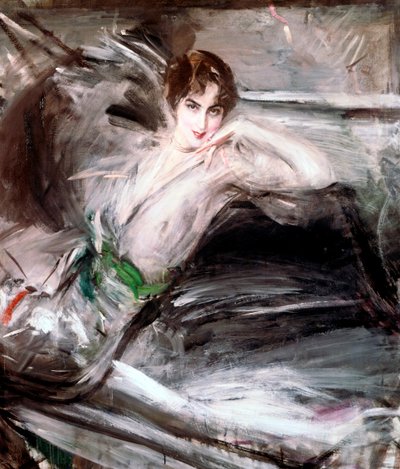 Mulher sentada na cadeira, c1860 de Giovanni Boldini