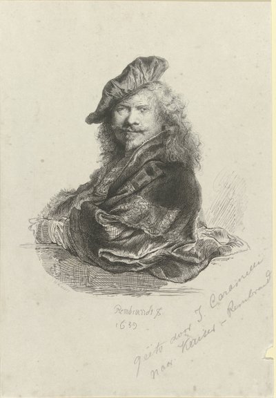 Retrato de Rembrandt Harmensz. van Rijn de Giovanni Caramelli