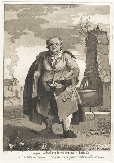 Gaspar Gribolari brocanteur à Padoue (Gaspar Gribolari, Revendedor de Segunda Mão em Pádua) de Giovanni David