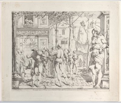O Martírio de São Cristóvão, Secondo Quadro, 1776. de Giovanni David