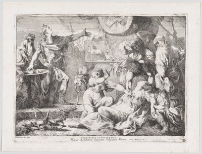 O sacrifício de Polyxena, 1776. de Giovanni David