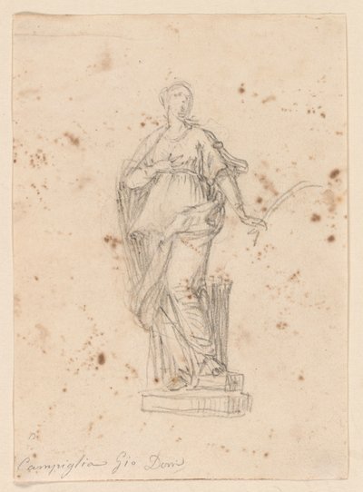 Estátua de uma Santa Feminina de Giovanni Domenico Campiglia