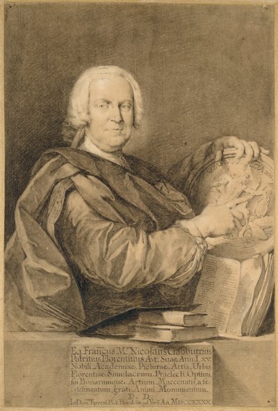 Retrato do Cavaliere Francesco Maria Niccolò Gabburri de Giovanni Domenico Ferretti