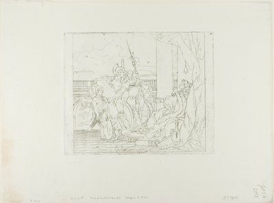 Enéias apresenta seu filho Ascânio a Dido de Giovanni Domenico Tiepolo