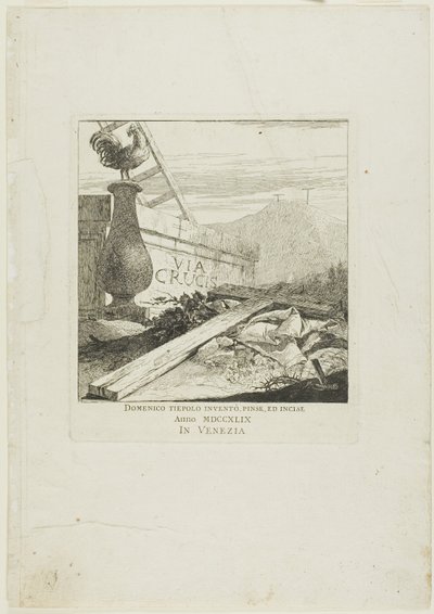 Frontispício para as Estações da Cruz de Giovanni Domenico Tiepolo