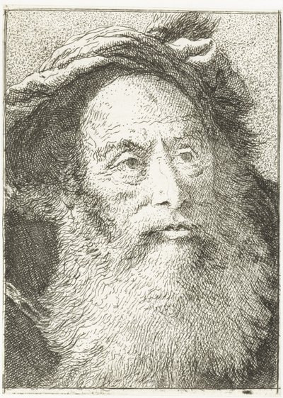 Homem com barba
Colecção de cabeças (título da série)
Raccolta di Teste (título da série) de Giovanni Domenico Tiepolo