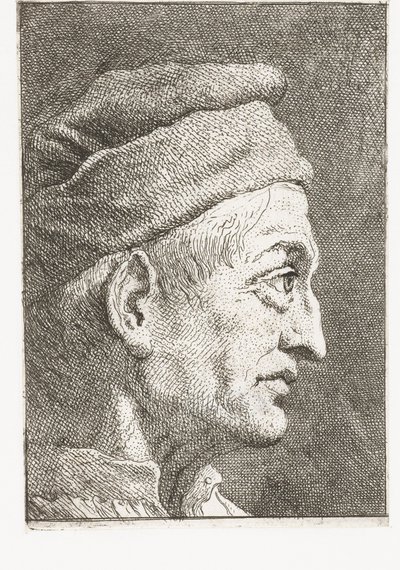 Homem com gorro de Giovanni Domenico Tiepolo