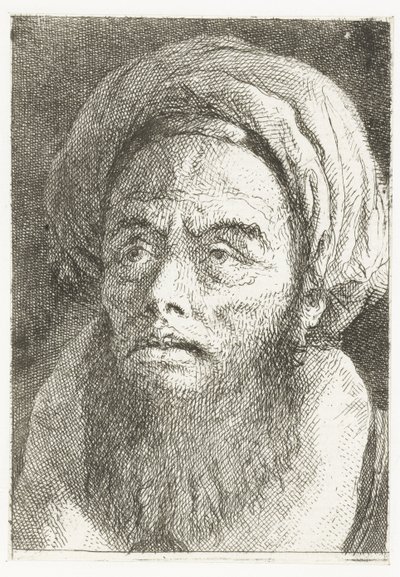 Homem com turbante
Colecção de cabeças (título da série)
Raccolta di Teste (título da série) de Giovanni Domenico Tiepolo