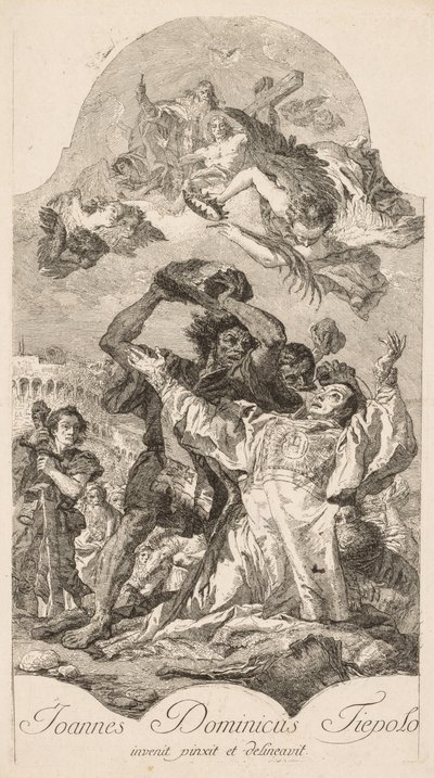 Martírio de Santo Estêvão de Giovanni Domenico Tiepolo