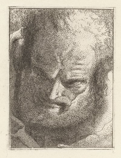 Old Man Looking Downwards, da Raccolta di Teste (Colecção de Cabeças) de Giovanni Domenico Tiepolo