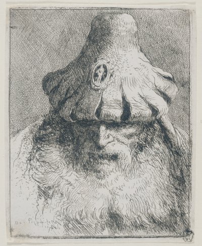 Ancião com chapéu cónico de Giovanni Domenico Tiepolo