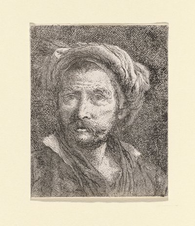 Velho com Turban, da Raccolta di Teste (Colecção de Cabeças) de Giovanni Domenico Tiepolo