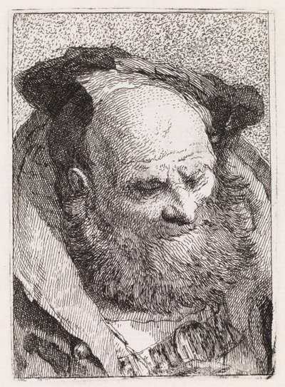 Ancião com barba de Giovanni Domenico Tiepolo