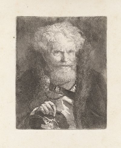 Velho com capacete, da Raccolta di Teste (Coleção de cabeças) de Giovanni Domenico Tiepolo