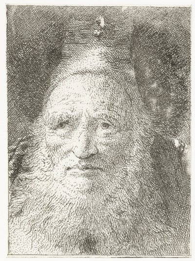 Velho com chapéu de pele
Colecção de cabeças (título da série)
Raccolta di Teste (título da série) de Giovanni Domenico Tiepolo