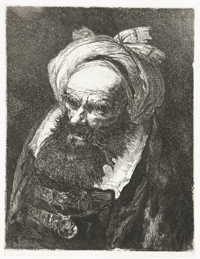 Homem velho com turbante
Colecção de cabeças (título da série)
Raccolta di Teste (título da série) de Giovanni Domenico Tiepolo