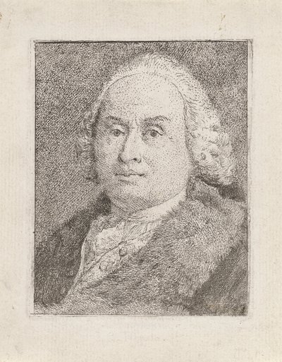 Retrato de Giambattista Tiepolo, da Raccolta di Teste (Colecção de Cabeças) de Giovanni Domenico Tiepolo