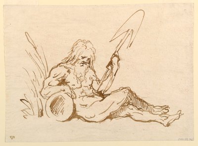 Esboço de um Deus do Rio de Giovanni Domenico Tiepolo
