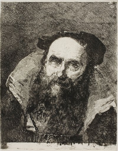 Velho sorridente de Giovanni Domenico Tiepolo