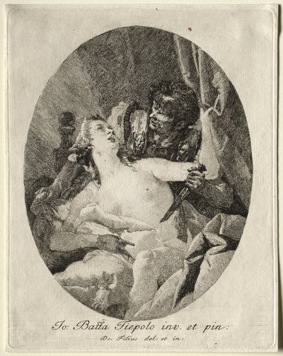 Tarquin e Lucretia. de Giovanni Domenico Tiepolo