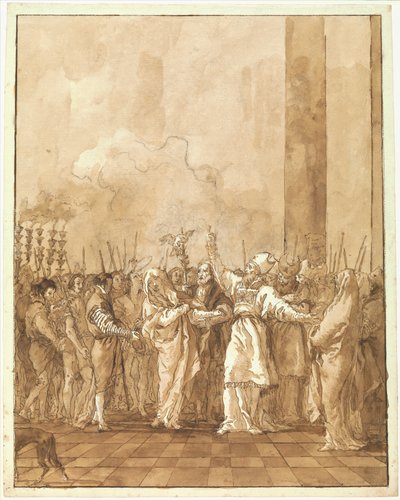 O noivado da Virgem de Giovanni Domenico Tiepolo