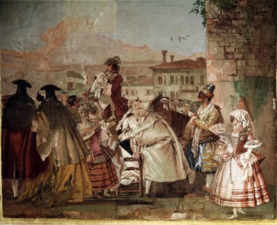 O Charlatão (Fresco no Salão de Carnaval de Giovanni Domenico Tiepolo