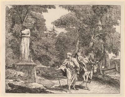 O episódio do ídolo em queda de Giovanni Domenico Tiepolo