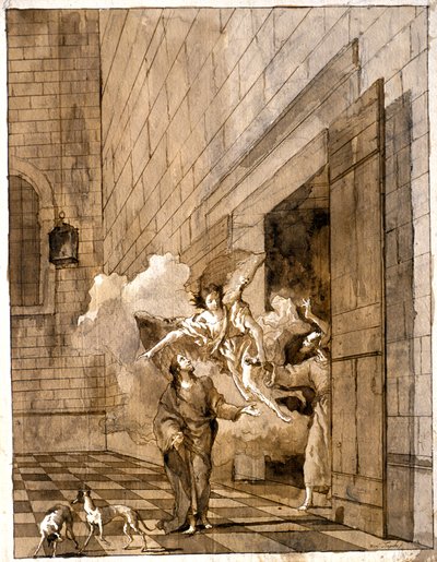 A libertação de São Pedro e São João da prisão de Giovanni Domenico Tiepolo