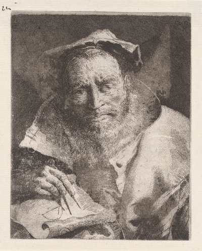 O Matemático, da Raccolta di Teste (Coleção de Cabeças) de Giovanni Domenico Tiepolo