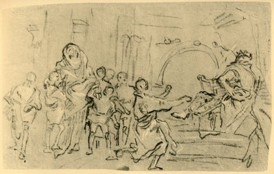 A Mãe dos Macabeus antes de Antíoco, c1759, 1928 de Giovanni Domenico Tiepolo