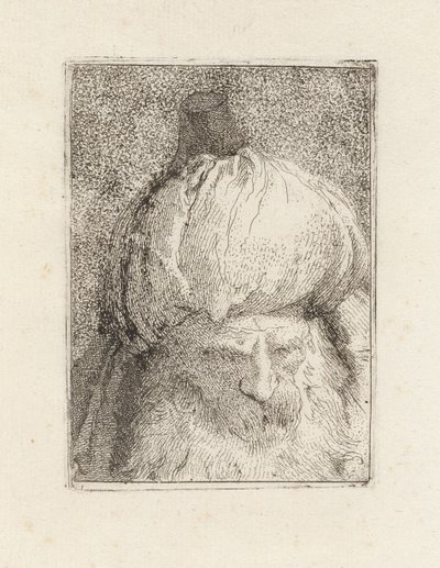 Turco visto de frente, da Raccolta di Teste (Coleção de Cabeças) de Giovanni Domenico Tiepolo