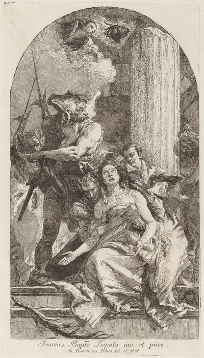 Martírio de Santa Ágata de Giovanni Domenico Tiepolo after Giovanni Battista Tiepolo