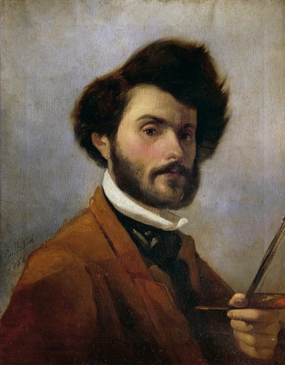 Itália, Florença, Auto-retrato aos 29 anos de idade de Giovanni Fattori