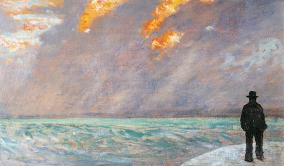 Itália, Florença, Sunset on the Sea de Giovanni Fattori