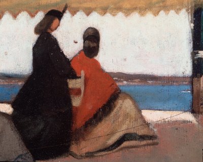 La rotunda de Palmieri (A Rotunda de Palmieri) (detalhe) de Giovanni Fattori