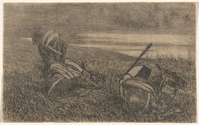 Pequenos burros em repouso de Giovanni Fattori
