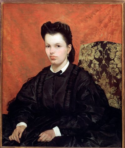 Retrato da primeira esposa - Pintura de Giovanni Fattori