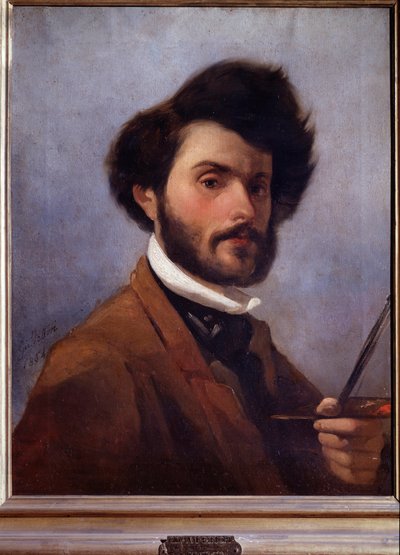 Auto-retrato aos 29 anos de idade (Pintura de Giovanni Fattori