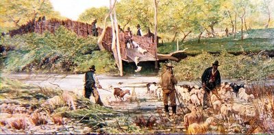 O Salto das Ovelhas de Giovanni Fattori