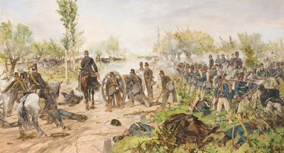 A batalha de Custoza de Giovanni Fattori