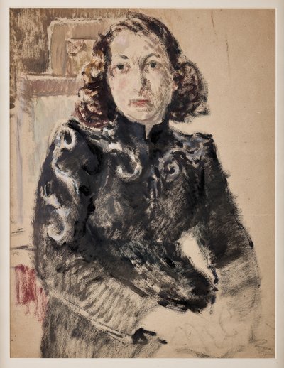 Garota de Preto (óleo sobre papel) de Giovanni Forghieri