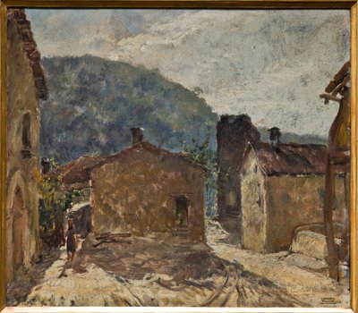 Manhãs em Rosola (óleo sobre cartão) de Giovanni Forghieri