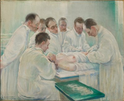 Cirurgia (óleo sobre tela) de Giovanni Forghieri